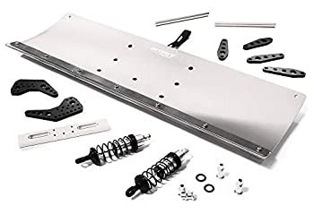 šۡ͢ʡ̤ѡIntegy RC Model Hop-ups C28556SILVER Alloy Machined 400mm Snowplow Kit for Traxxas TRX-4