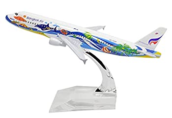 【中古】【輸入品 未使用】TANG DYNASTY(TM) 1:400 16cm Air Bus A320 Bangkok Air Metal Airplane Model Plane Toy Plane Model 並行輸入品