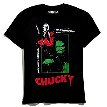 【中古】【輸入品・未使用】チャイルド・プレイ チャッキー ブラック Tシャツ (Sサイズ) / CHILD'S PLAY 2019 CHUCKY T-SHIRTS ホラー 映画 アパレル [並行輸入品]