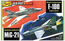 yÁzyAiEgpzAMT LN432 1:72 Scale F-100 Supersabre MiG 21' Model Kit (Pack of 2) [sAi]