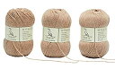 【中古】【輸入品・未使用】TEHETE 100% カシミヤ糸 かぎ針編み用 3層 暖か ソフト 豪華 ファジーニット糸、150g (カーキ)