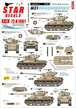 【中古】【輸入品・未使用】1/72 現用 中東戦争 イスラエルのAFV6 六日間戦争におけるIDFのマーキング M51スーパーシャーマン/M1スーパーシャーマン 1967年 プラモデル用デカール SD72-A1061【メーカー名】Star Decals【メーカー型番】SD72-A1061【ブランド名】Star Decals【商品説明】1/72 現用 中東戦争 イスラエルのAFV6 六日間戦争におけるIDFのマーキング M51スーパーシャーマン/M1スーパーシャーマン 1967年 プラモデル用デカール SD72-A1061当店では初期不良に限り、商品到着から7日間は返品を 受付けております。こちらは海外販売用に買取り致しました未使用品です。買取り致しました為、中古扱いとしております。他モールとの併売品の為、完売の際はご連絡致しますのでご了承下さい。速やかにご返金させて頂きます。ご注文からお届けまで1、ご注文⇒ご注文は24時間受け付けております。2、注文確認⇒ご注文後、当店から注文確認メールを送信します。3、配送⇒当店海外倉庫から取り寄せの場合は10〜30日程度でのお届けとなります。国内到着後、発送の際に通知にてご連絡致します。国内倉庫からの場合は3〜7日でのお届けとなります。　※離島、北海道、九州、沖縄は遅れる場合がございます。予めご了承下さい。お電話でのお問合せは少人数で運営の為受け付けておりませんので、メールにてお問合せお願い致します。営業時間　月〜金　10:00〜17:00お客様都合によるご注文後のキャンセル・返品はお受けしておりませんのでご了承下さい。