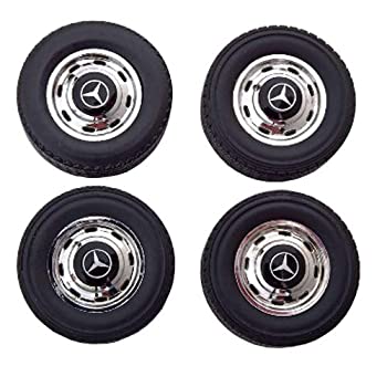 šۡ͢ʡ̤ѡKK scale 1/18 륻ǥ rims and tyre set black/chrom