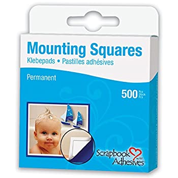 【中古】【輸入品・未使用】500 Mnt Sqs Wht Perm 1/2x1/2in by SCRAPBOOK ADHESIVES BY 3L
