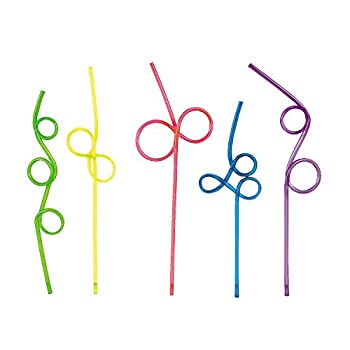 yÁzyAiEgpzSilly Crazy Loop Straws%J}% Assorted Colors%J}% Pack of 36 by Fun Express [sAi]