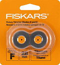 【中古】【輸入品・未使用】Fiskars 157390-1001 チタンロータリー交換用ブレード 28mm 2個パック