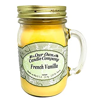 【中古】【輸入品 未使用】(1) - French Vanilla Scented 380ml Mason Jar Candle By Our Own Candle Company New