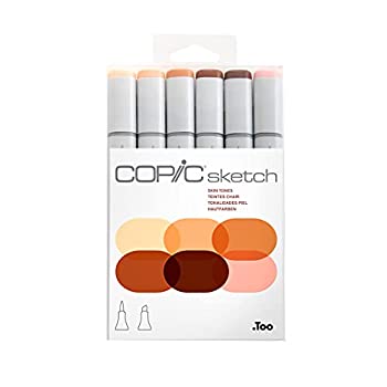 【中古】【輸入品 未使用】Copic Markers 6-Piece Sketch Set カンマ Skin Tones I by Copic Marker