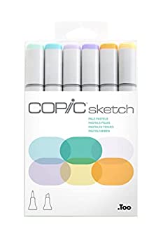 【中古】【輸入品 未使用】Copic Markers 6-Piece Sketch Set カンマ Pale Pastels by Copic Marker