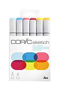 【中古】【輸入品 未使用】Copic Markers 6-Piece Sketch Set カンマ Perfect Primaries by Copic Marker