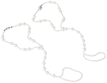 【中古】【輸入品・未使用】Darice VL1901M パールビーズ フットアンクレット ウェディングジュエリー ..