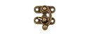 【中古】【輸入品・未使用】Small Antique Brass Finish Swing Bag Clasp by Tandy Leather