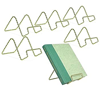 【中古】【輸入品・未使用】BANBERRY DESIGNS ワイヤーイーゼルディスプレイスタンド - ツイスト真鍮メタル - 3インチ - 6個パック - クラフトアクセサリー - 小さな本や写