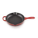 【中古】【輸入品・未使用】Le Creuset Signature ルクルーゼ 鉄ハンドルフライパン 9インチ 9-Inch レッド LS2024-2367 [...