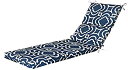 【中古】【輸入品・未使用】Pillow Perfect アウトドア/インドアカーモディネイビーシェーズラウンジクッション 長さ72.5インチ x 幅21インチ x 奥行き3インチ ブルー