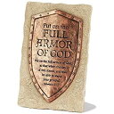 【中古】【輸入品 未使用】アンティーク銅Look Full Armor Ephesians 6 : 13樹脂ストーン6インチテーブルSign Plaque