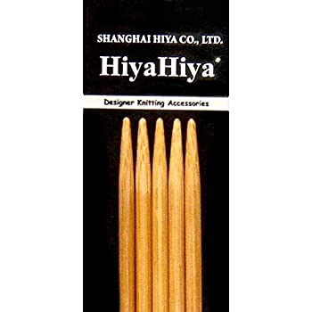 【中古】【輸入品 未使用】HiyaHiya Double Point 8-inch (20cm) Bamboo Knitting Needles (Set of 5) Size US 11 (8mm) HIBDP8-11 by HiyaHiya