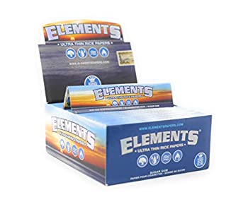 【中古】【輸入品・未使用】Elements Rolling Paper King Size Slim Ultra Thin Rice Paper Full box of 50 by Rizla