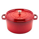 【中古】【輸入品 未使用】 ストウブ Staub ピコ ココット ラウンド 28cm チェリー／レッド 1102806 両手鍋 ホーロー鍋 Rund Brater cherry ピコ ココット 鍋 なべ お