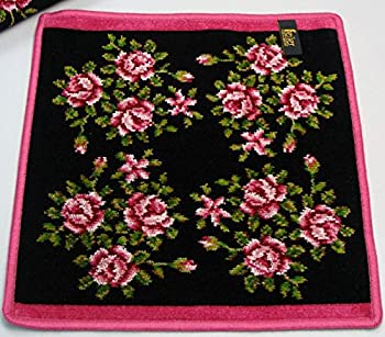 【中古】【輸入品・未使用】［フェイラー］ FEILER タオルハンカチ30cm x 30cm ミリアム ブラック／チェリー [並行輸入品]