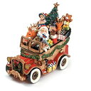 【中古】【輸入品・未使用】Santa Classic Car 'We Wish You A Merry Christmas' Musical Figurine