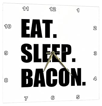šۡ͢ʡ̤ѡ3dRose Eat Sleep Bacon - Funny Meat Love Text - Fun Humor...