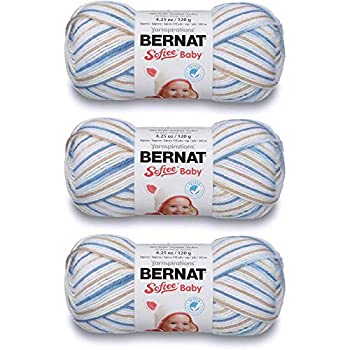 Bulk Buy: Bernat Softee Baby Yarn Ombres (3-Pack) Little Boy Blue 166031-31128 by Bernat Bulk Buy