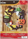 【中古】【輸入品・未使用】BUCILLA 86563 Witch's Brew Wreath Felt Applique Wall Hanging Kit%カンマ% 17 by 17-Inch [並行輸入品]