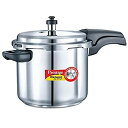 【中古】【輸入品 未使用】Prestige PDA-5.5L Alpha Deluxe Stainless Steel Pressure Cooker カンマ 5.5-Liter カンマ Silver by Prestige 並行輸入品