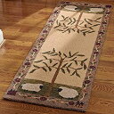 【中古】【輸入品・未使用】Park Designs Willow and Sheep Hooked Rug Runner 24X72%カンマ% 24 x 72 141［並行輸入］