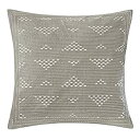 【中古】【輸入品・未使用】Cario刺繍正方形枕 18x18%ダブルクォーテ% ブラウン II30-221