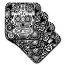 【中古】【輸入品・未使用】(set-of-8-Soft) - 3dRose cst_201651_2 Geometric Sugar Skull Soft Co...