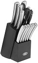 yÁzyAiEgpzOster 92272.14 Wellisford 14-Piece Stainless Steel Cutlery Set with Black Block%J}% Black by Oster