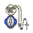 【中古】【輸入品・未使用】ロザリオ メタル製ギフトボックス入り Miraculous Medal ブルー B00V4PXHGY