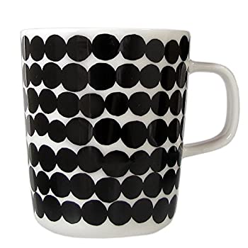 【中古】【輸入品・未使用】マリメッコ marimekko シイルトラプータルハ SIIRTOLAPUUTARHA マグカップ ホワイト×ブラック 250ml 63296 190 63296 190 [並行輸入品]