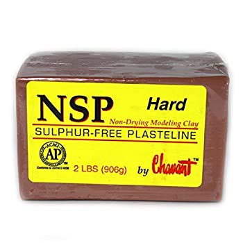 【中古】【輸入品 未使用】Chavant NSP HARD - 2 Lbs. Professional Oil Based Sulfur Free Sculpting Clay - Brown by Chavant