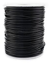 yÁzyAiEgpzCleverDelights Black Solid Rubber Cord - 10 Meters (11 Yards) - 2mm - Crafts Beading Jewelry by CleverDelights