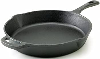 【中古】【輸入品・未使用】T-fal E83407 Pre-Seasoned Nonstick Durable Cast Iron Skillet / Fry pan Cookware%カンマ% 12-Inch%カンマ% Black [並行輸入品]