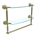 【中古】【輸入品・未使用】Allied Brass 18'x5' Dble Shelf w/Towel Bar Satin Brass [並行輸入品]