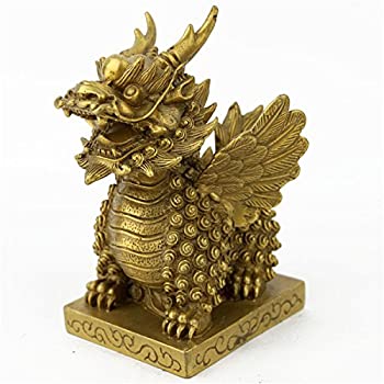 【中古】【輸入品・未使用】 イスイ YISHUI 風水置物 風水グッズ 麒麟 キリン 金運アップ 開運 お守り feng shui M4025 [並行輸入品]