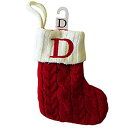 【中古】【輸入品・未使用】聖ニコラスSquare Miniケーブルニットstocking-letter D、Mini 7?%ダブルクォーテ%