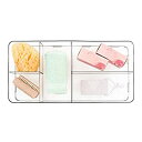 【中古】【輸入品・未使用】InterDesign 洗面所 化粧品 小物 収納 ボックス 組み合わせ式 仕切りオーガナイザー Clarity 42210EJ