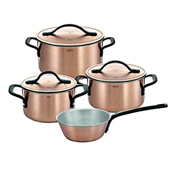 【中古】【輸入品・未使用】(Pot set) - Rosle Cookware Set Chalet%カンマ% Copper%カンマ% Set of 4