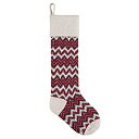 【中古】【輸入品・未使用】17cm X 70cm Knit Christmas Stocking%カンマ% Winter Zigzag