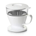 【中古】【輸入品・未使用】OXO 湯量は自動でドリップスピード調整 オートドリップ コーヒーメーカー 1~2杯 360ml ホワイト(3)