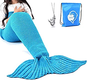 yÁzyAiEgpz[LAGHCAT]LAGHCAT Mermaid Tail Blanket Crochet and Mermaid Blanket for adult%J}% Super Soft All Seasons Sleeping Blankets%J}% [sA