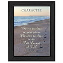 【中古】【輸入品・未使用】「文字」by Trendy decor4u、印刷壁アート、ハングアップする準備フレーム入りポスター、ブラックフレーム