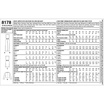 【中古】【輸入品・未使用】Simplicity 8178 レディース ジャンプスーツ ドレス ジャケット 裁縫パターン In K サイズ H5 (6-14)