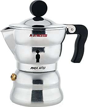 【中古】【輸入品・未使用】Alessi AAM33/1 'Moka' Stove Top Espresso Coffee Maker in Aluminium Casting Handle And Knob in Thermoplastic Resin%カンマ% Black [並行輸入