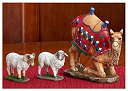 【中古】【輸入品・未使用】Three Kings Gifts Kneeling Camel and Two Awassi Sheep - For 25cm Real Life Nativity(3)